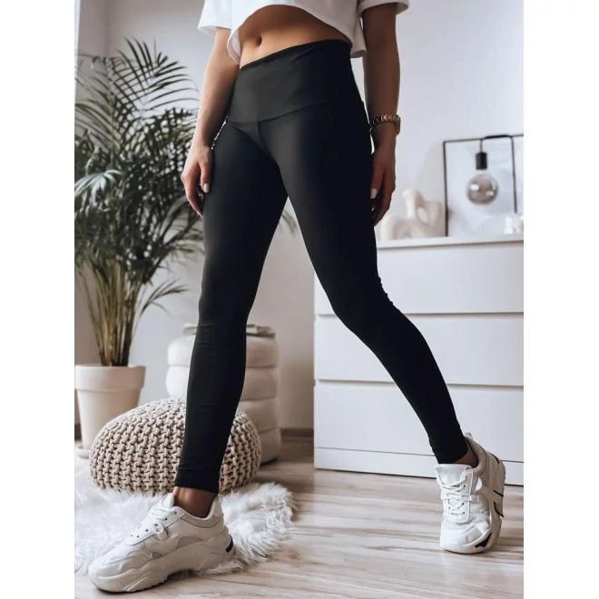Testhezálló, női fekete leggings