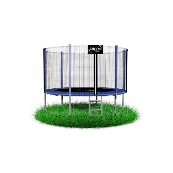 Trambulin létrával és belső hálóval - 374 cm