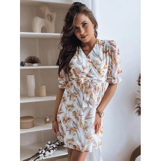 Virágos, fehér női ruhák