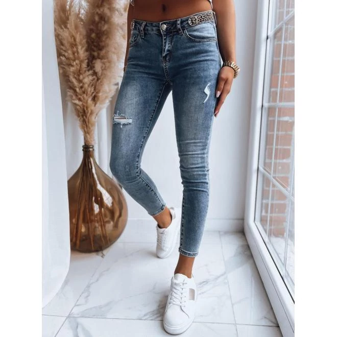 Női kék farmer, normál derékkal