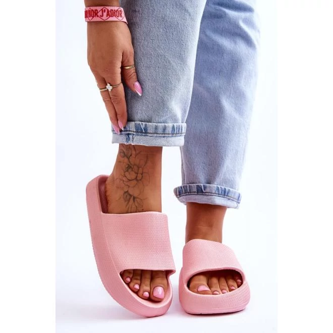 Púderrózsaszín papucs-  hölgyeknek