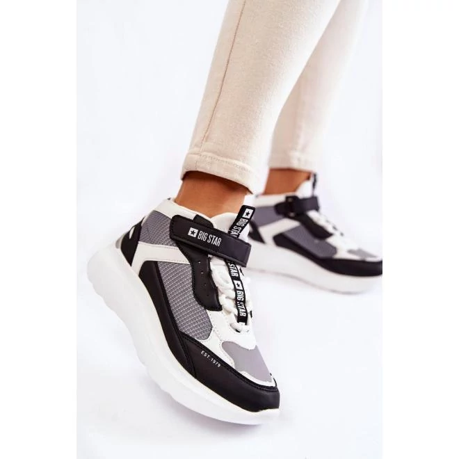 Fehér és fekete, Big Star, női tornacipő