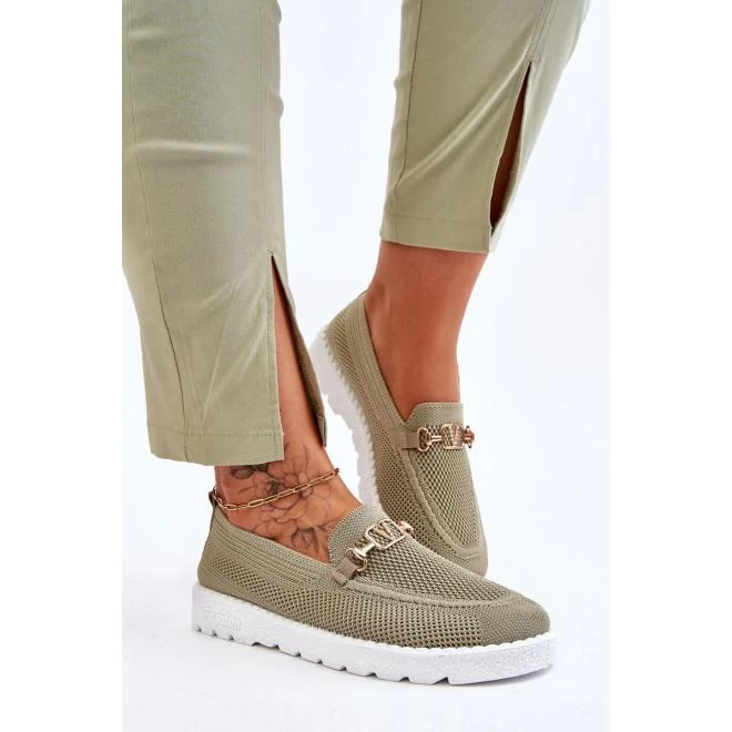 Női, zöld, elegáns tornacipő