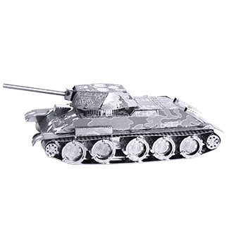 Metal Earth T-34 Tank - lézervágott acél makettező szett