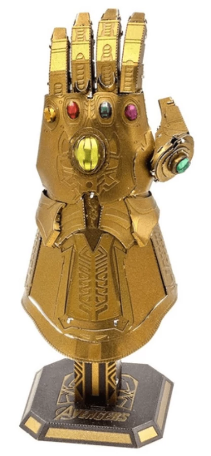 Metal Earth Marvel Thanos végtelen kesztyűje - lézervágott acél makettező szett