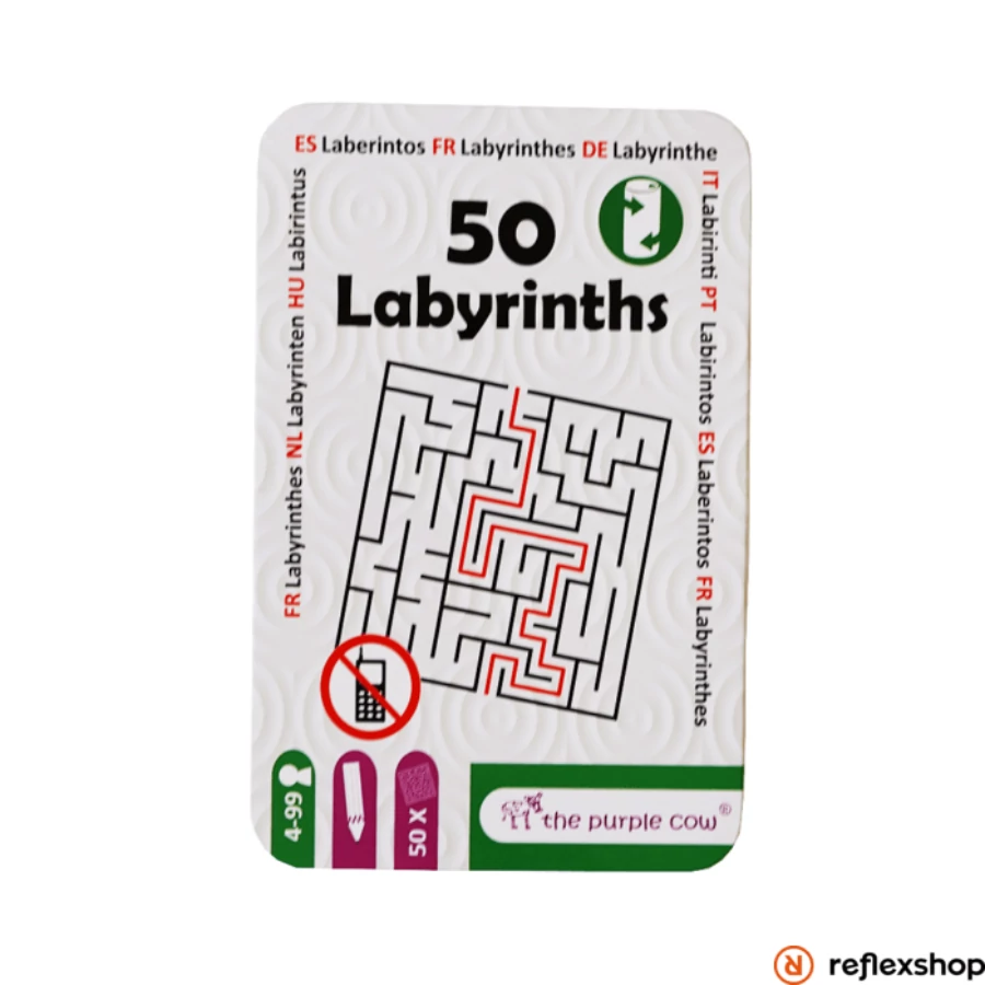 50 Labirintusok - foglalkoztató kártyák