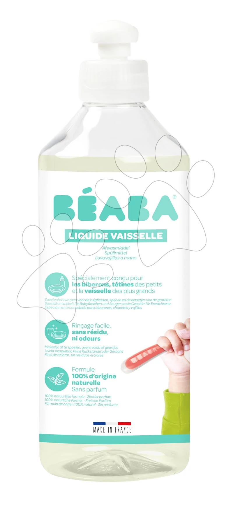 Prípravok na umývanie riadu Beaba neparfumovaný 500 ml BE910000