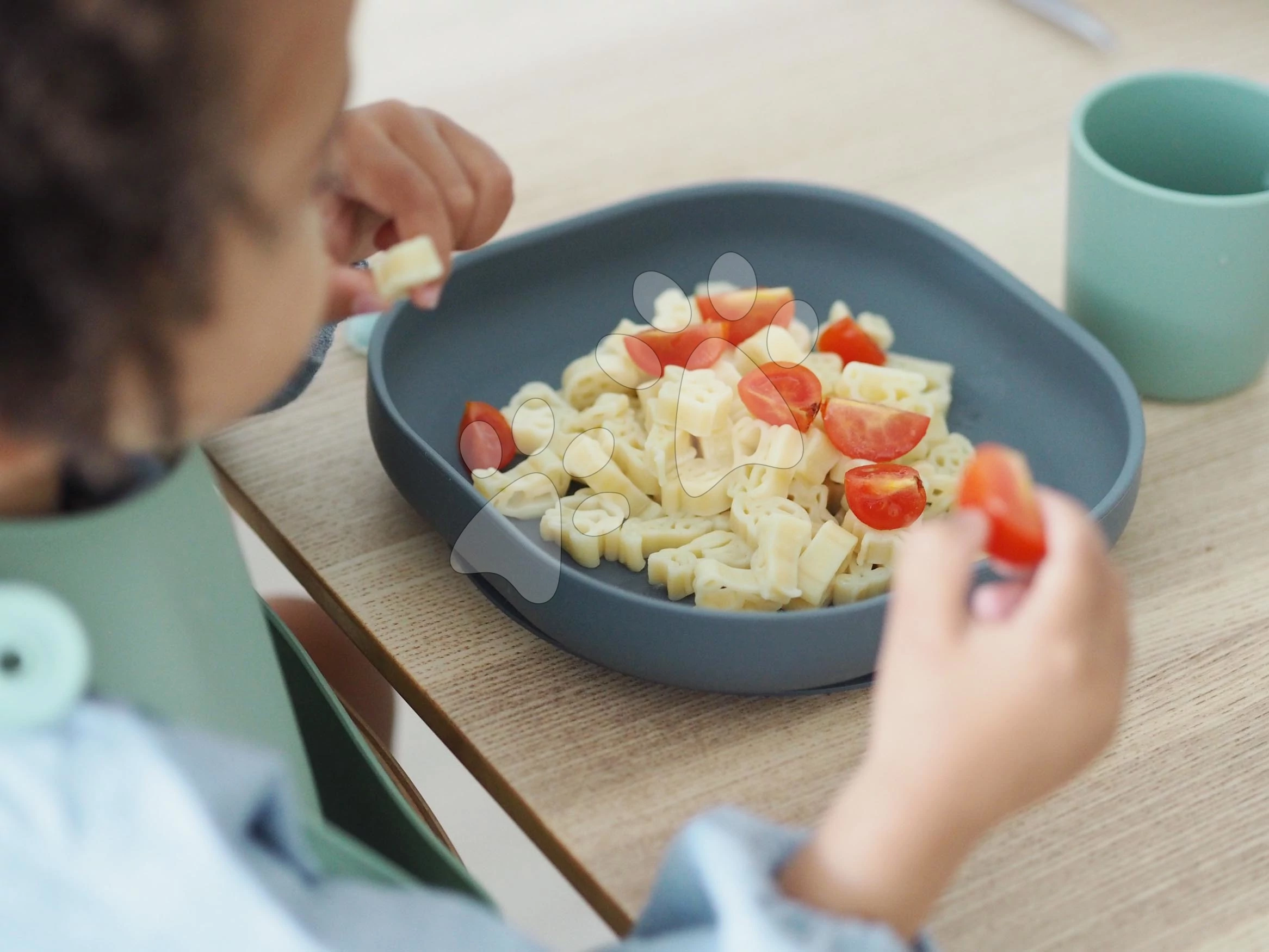 Babatányér Silicone Suction Plate Beaba Mineral Grey szilikonból szürked 4 hó-tól