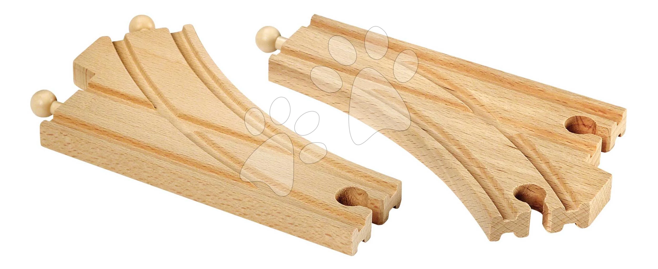 Kiegészítő elem vonatpályához Curved Switching Tracks BRIO 2 íves váltó párhuzamos sínekhez 3 évtől BRIO3466