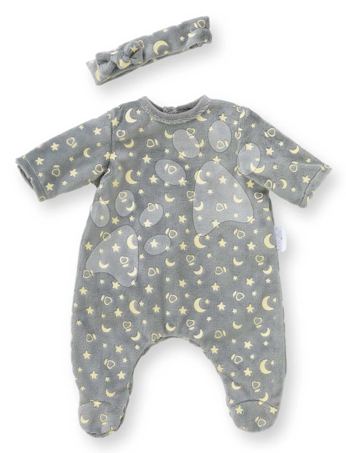 Pizsama játékbabára Pajamas & Headband Glow in the Dark Mon Premier Poupon Corolle 30 cm babára 18 hó-tól CO111020