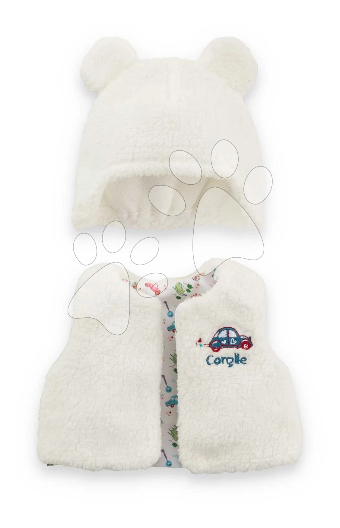 Mellény és sapka játékbabára Winter Set A Weekend in Paris Mon Premier Poupon Corolle 30 cm babának 18 hó-tól CO111080