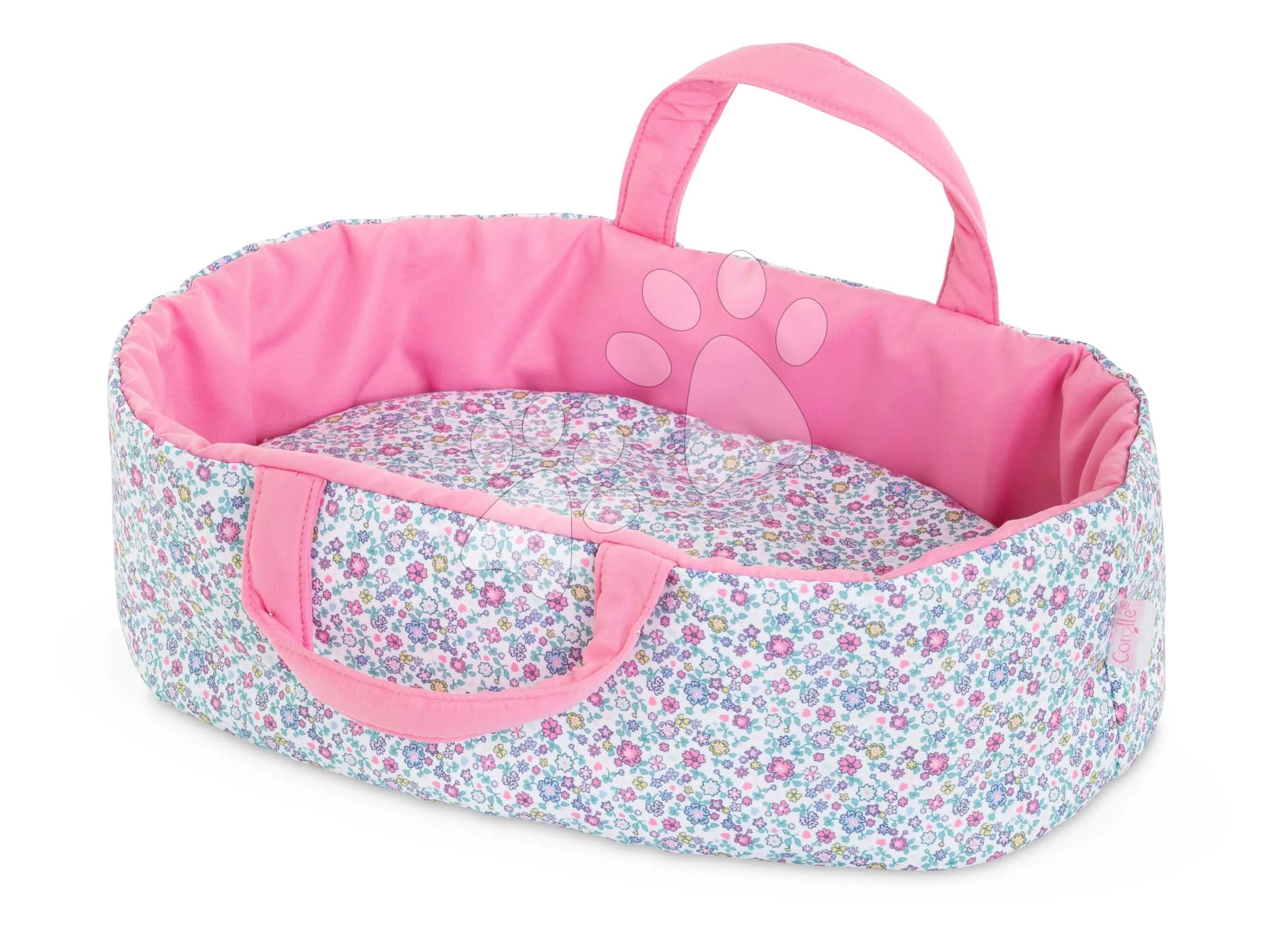 Mózeskosár játékbabának Flowered Carry Bed Corolle 30 cm babának 18 hó-tól CO111160