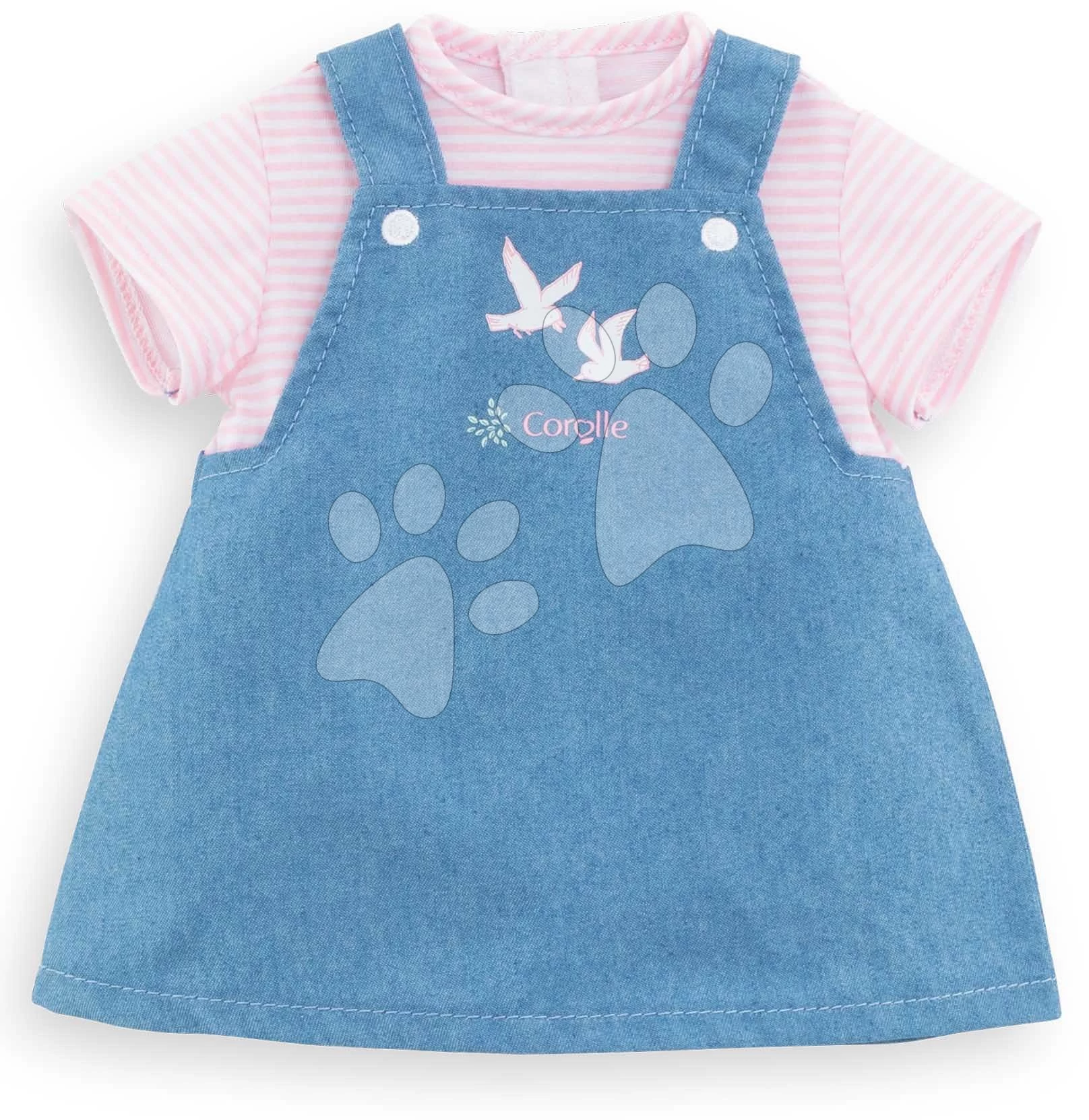 Ruhácska Dress Pink Sailor Bords de Loire Mon Grand Poupon Corolle 36 cm játékbabára 24 hó-tól