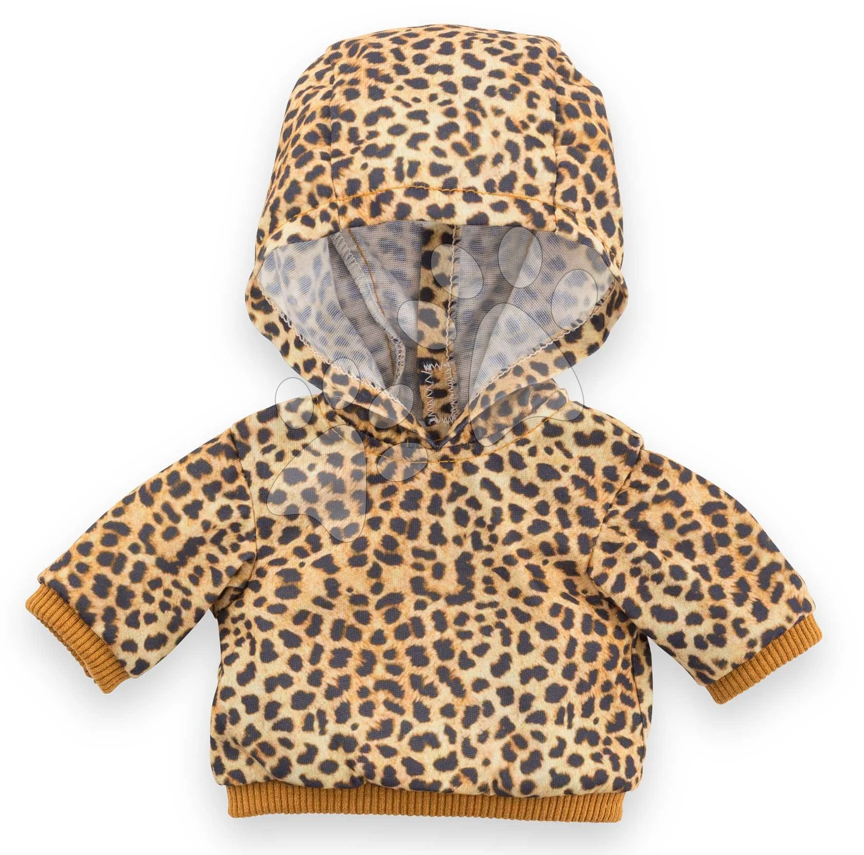 Kapucnis pulcsi játékbabára Leopard Sweater Ma Corolle 36 cm babának CO212890