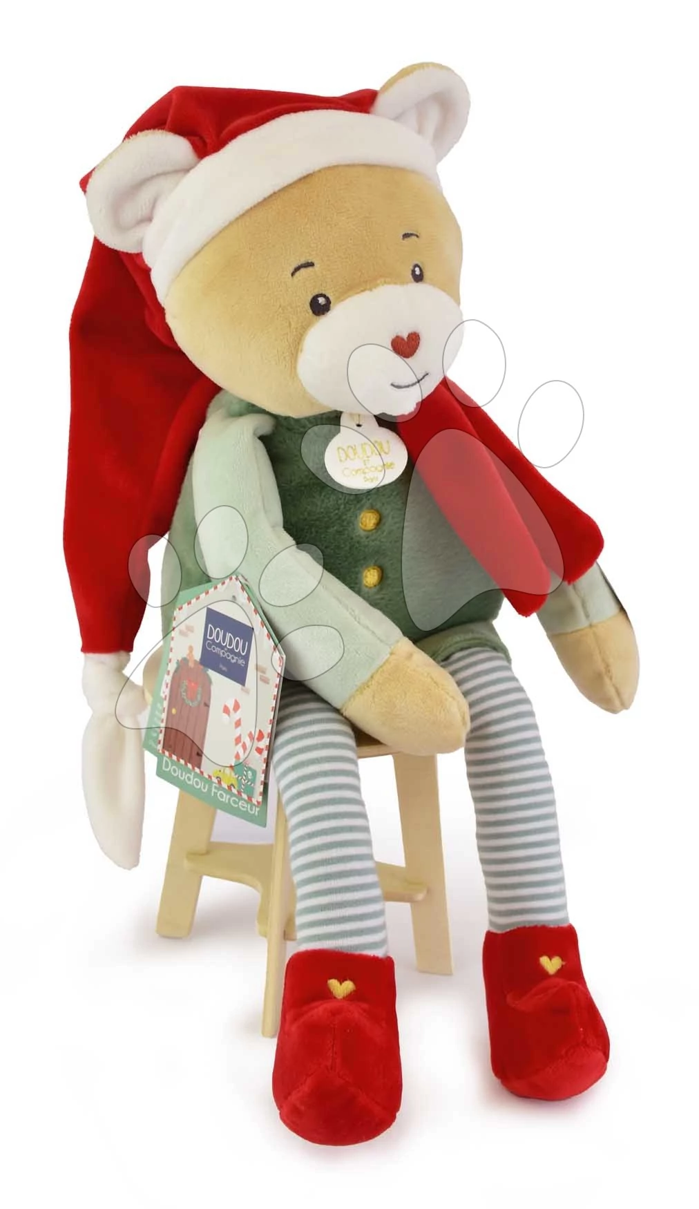 Plüss elf maci Party Favor Doudou Farceur Doudou et Compagnie 27 cm házikóval 0 hó-tól DC4255