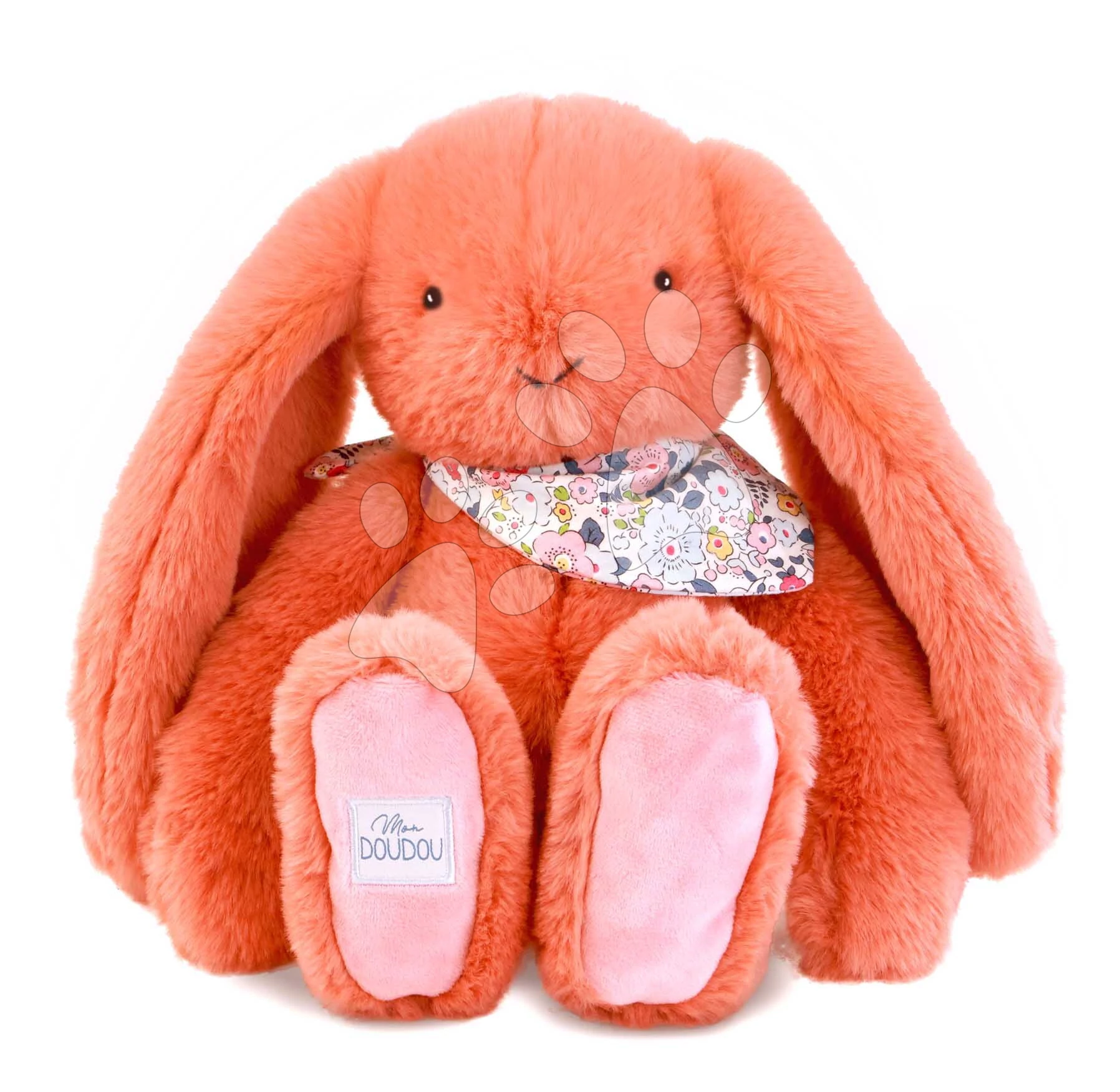 Plüss nyuszi Fleurette the Bunny Terracotta Doudou et Compagnie narancssárga 35 cm 0 hó-tól DC4303