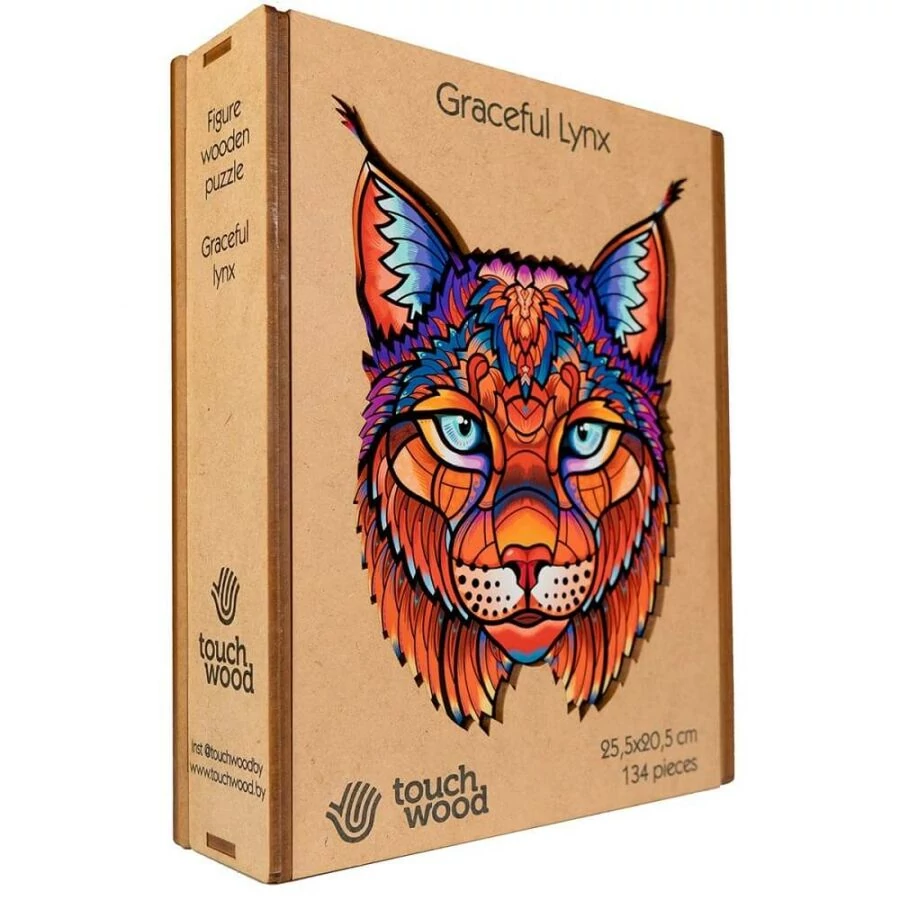 Fenséges hiúz fa puzzle