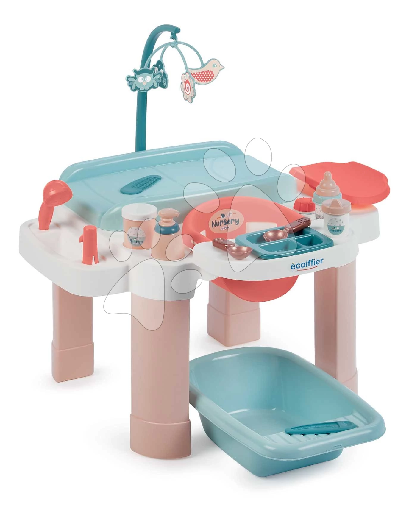 Opatrovateľský stolík pre bábiky My First Nursery Écoiffier s vaničkou 13 doplnkov od 18 mes ECO1839