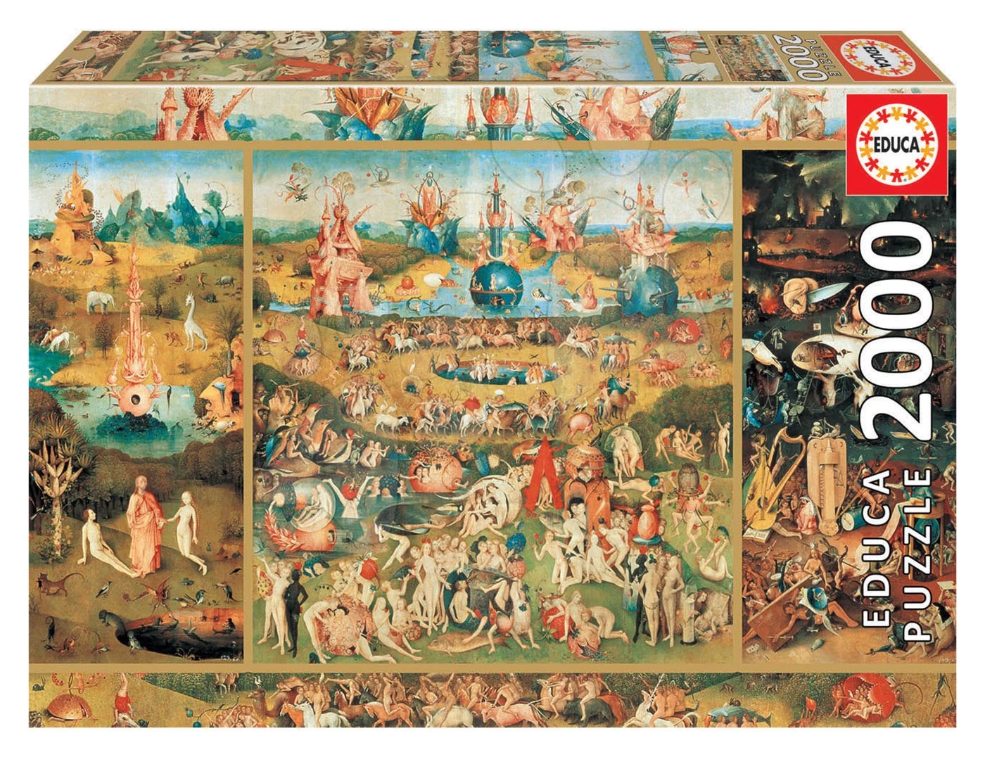 Puzzle Garden of Delights Educa 2000 dara