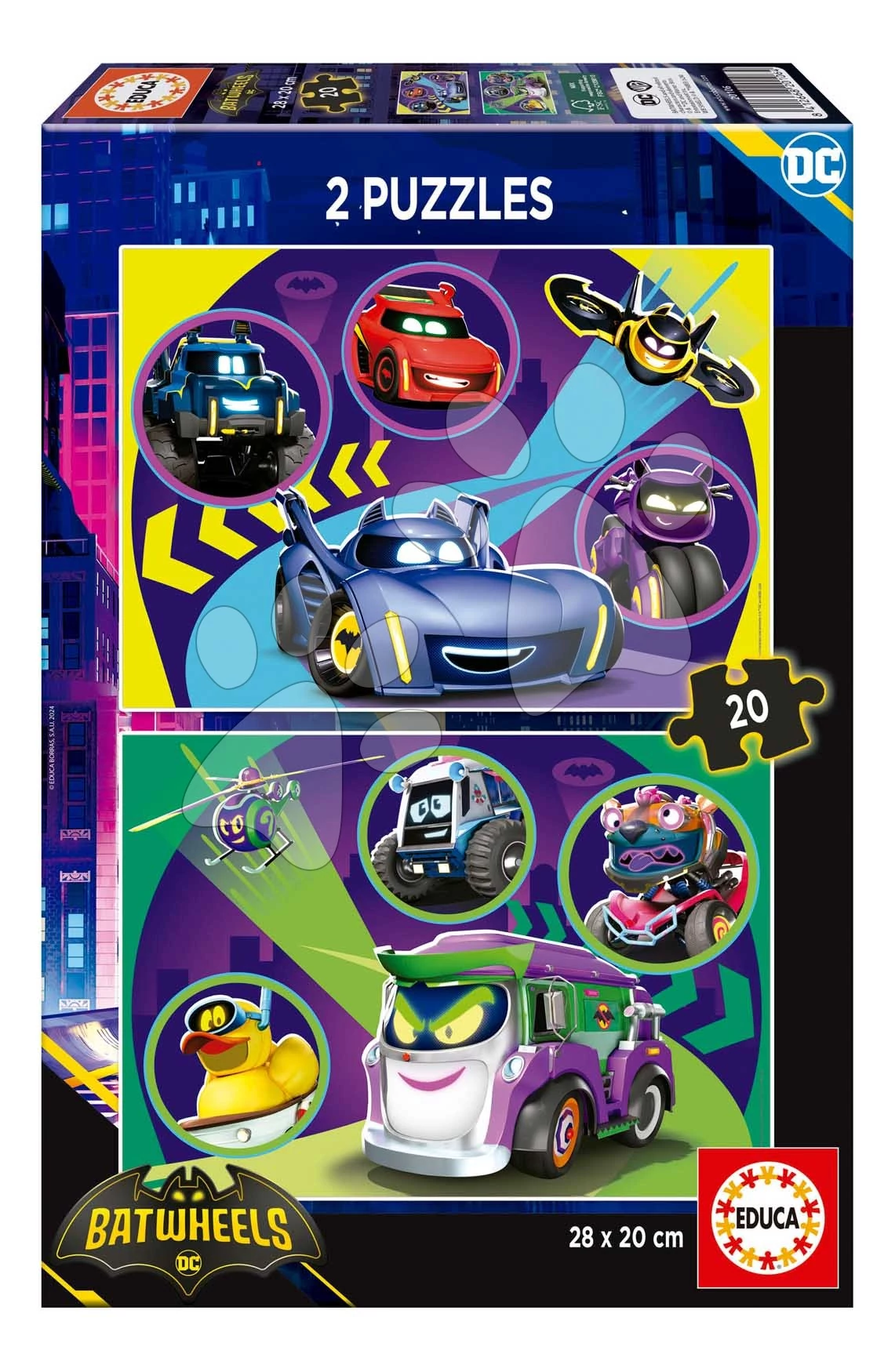 Puzzle DC Batwheels Disney Educa 2x50 darabos 3 évtől EDU20106