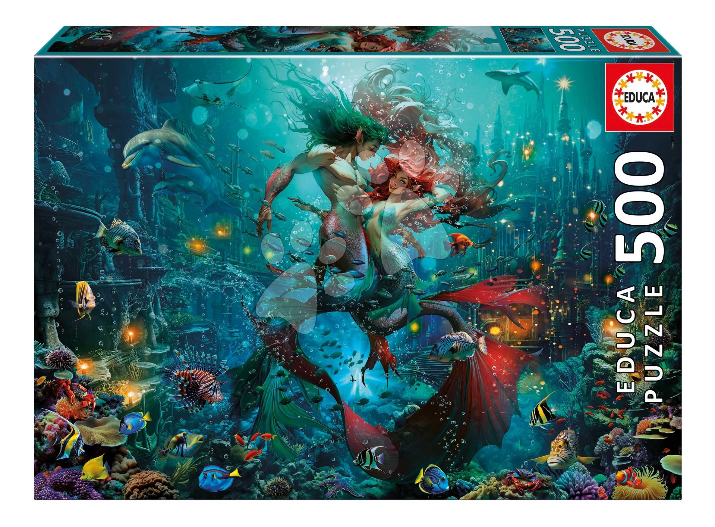 Puzzle Atlantis Educa 500 dielov a Fix lepidlo od 11 rokov EDU20175