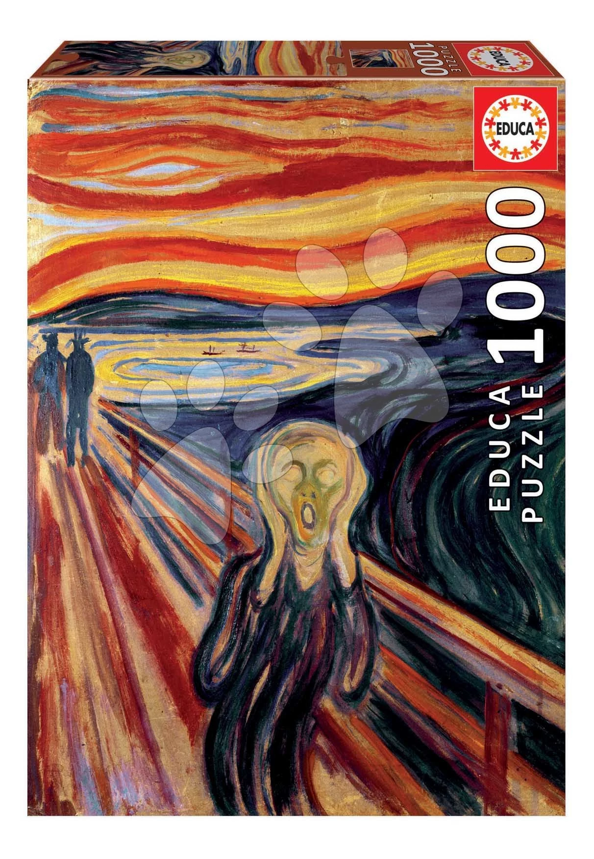 Puzzle The Scream Edvard Munch Educa 1000 dielov a Fix lepidlo od 11 rokov EDU20308