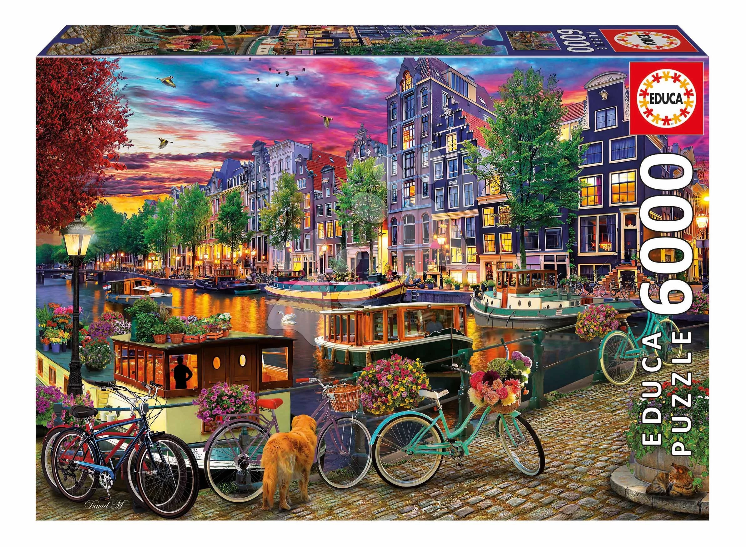 Puzzle Cycling in Amsterdam Educa 6000 dielov od 11 rokov EDU20330