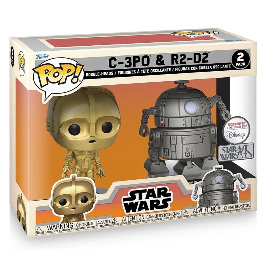 Funko Pop! Disney: Star Wars Concept - C-3PO & R2-D2 figura