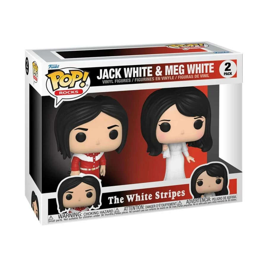Funko Pop! 2-Pack Rocks: The White Stripes - Jack White & Meg White figura