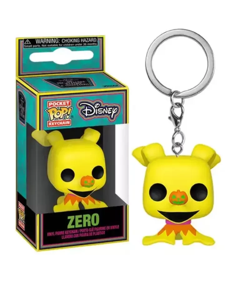 Funko Pop! Nightmare Before Christmas - Zero (Blacklight) kulcstartó
