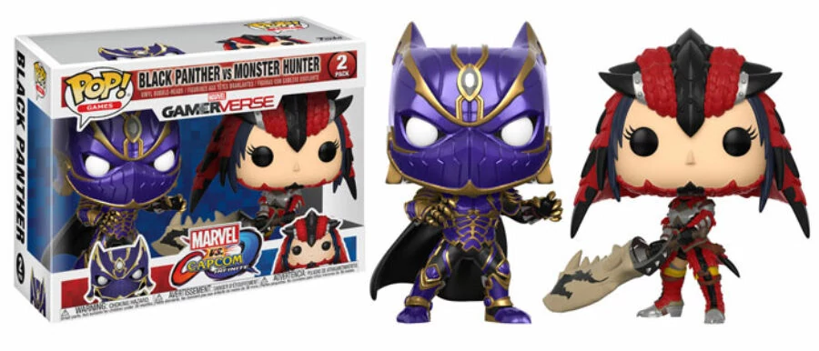 Funko POP! 2-Pack Marvel vs Capcom - Black Panther vs Monster Hunter figura #2