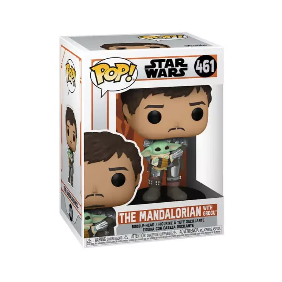 Funko POP! Star Wars: Mandalorian - Mando Holding Child figura #461