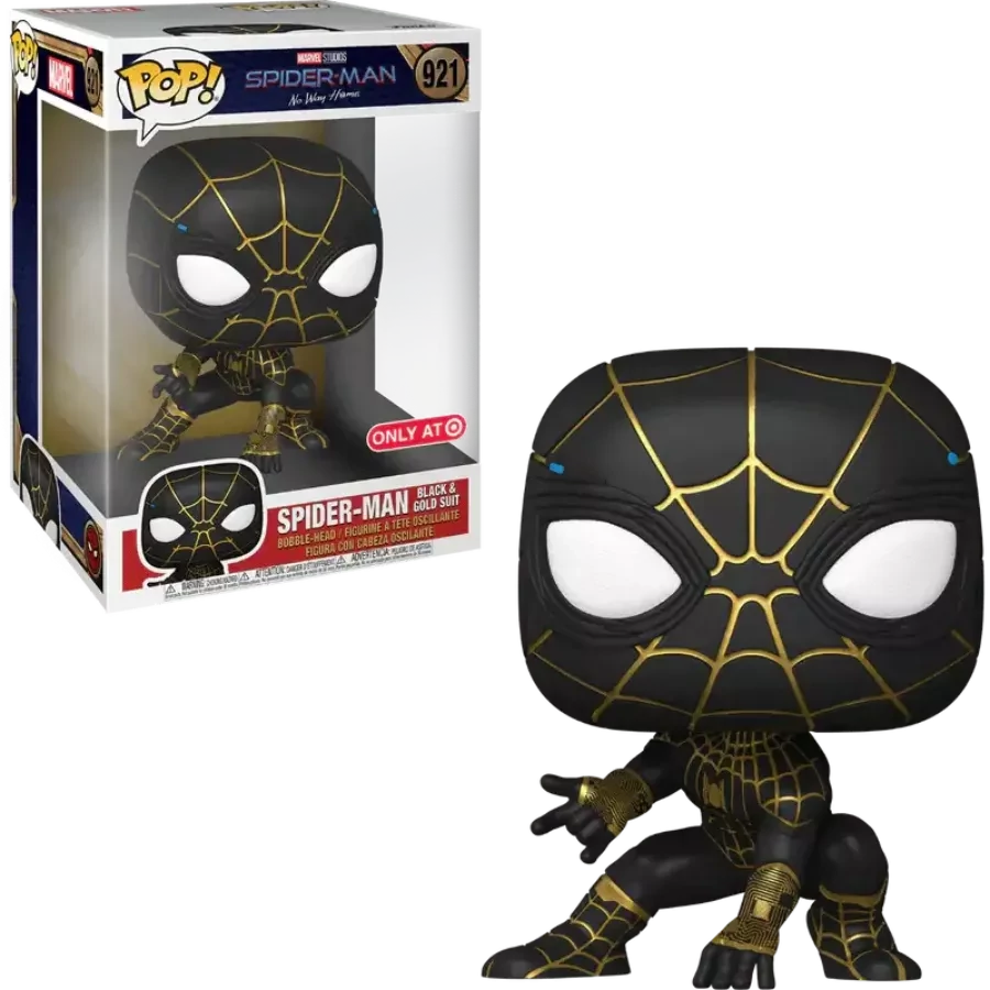 Funko POP! Jumbo: Spider-Man black & gold suit figura #921