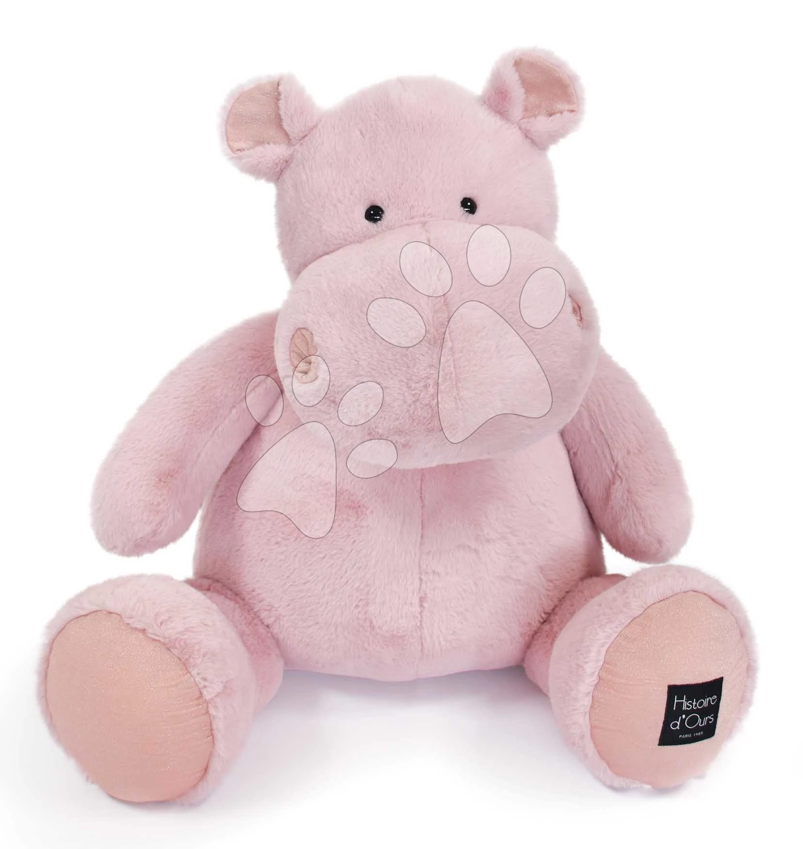 Plyšový hroch Hip'Pie Histoire d’ Ours ružový 85 cm od 0 mes HO3098