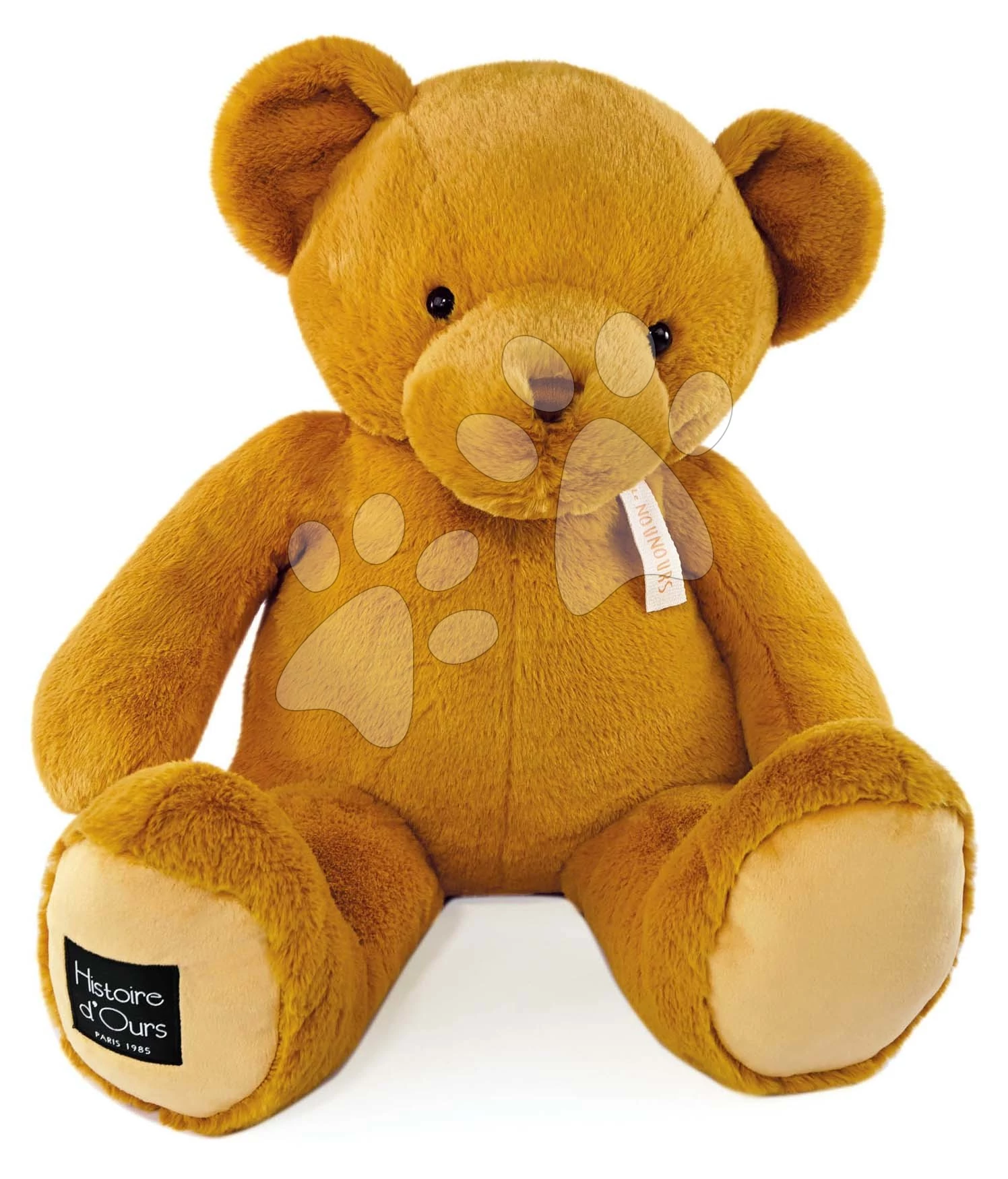 Plüss mackó Ocher Le Nounours Histoire d’ Ours narancssárga 75 cm 0 hó-tól HO3240