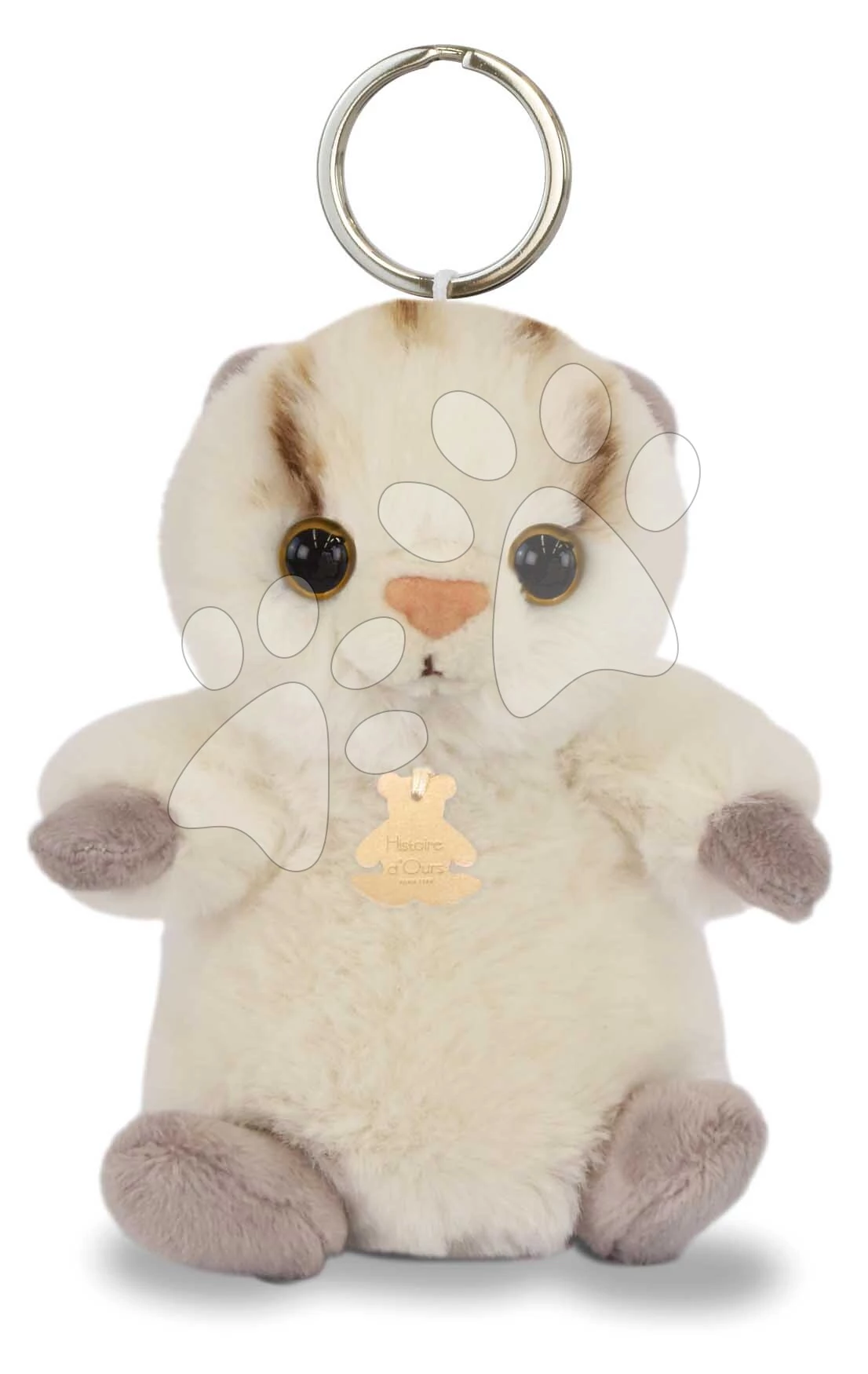 Plüss kulcstartó cicus The Soft Stretch Cat Key Ring Histoire d’ Ours bézs 12 cm HO3293