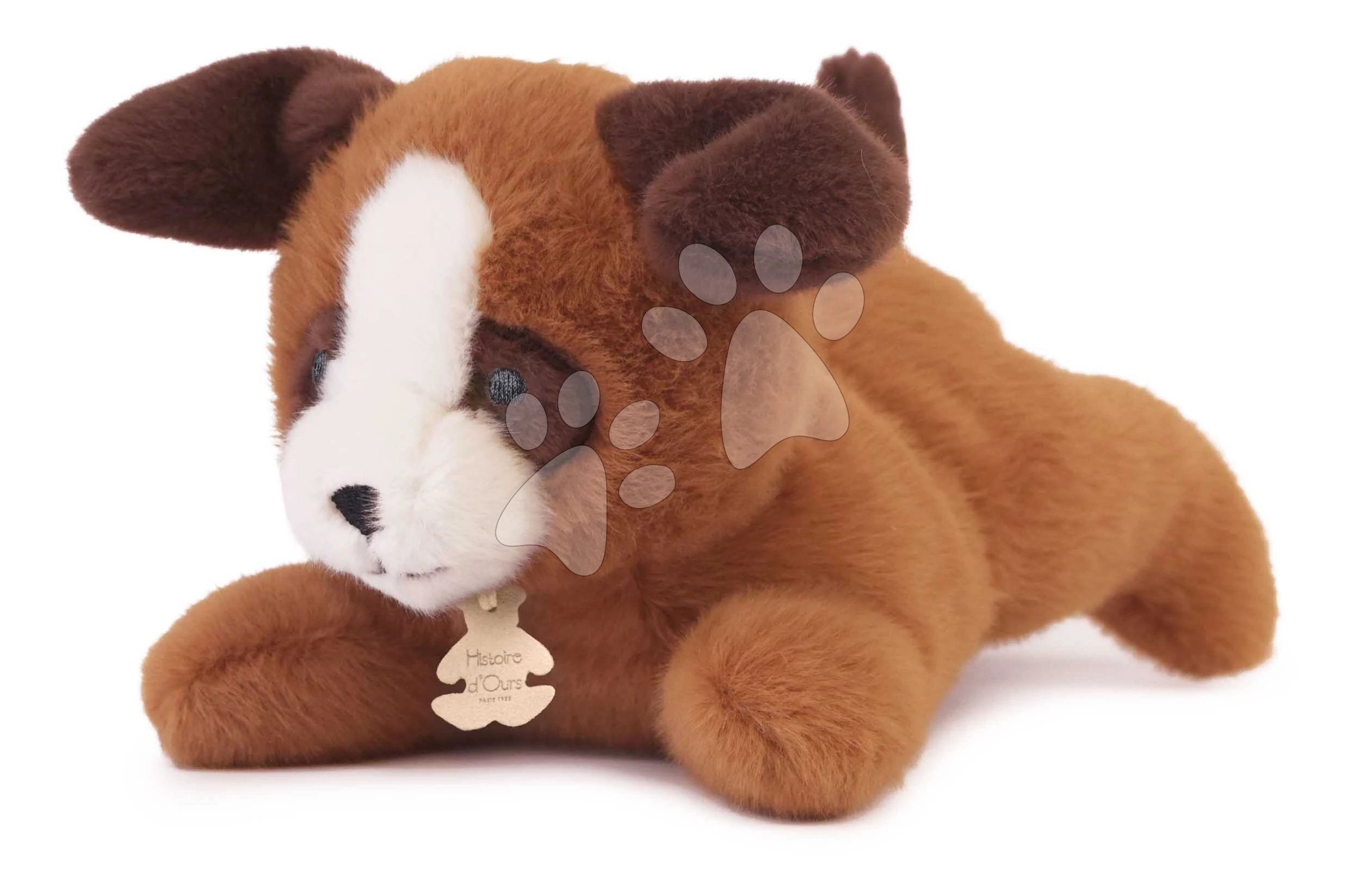 Plüss kutyus nehéz pocakkal P'tit Relax Brown Dog Histoire d’ Ours barna 22 cm 0 hó-tól HO3320
