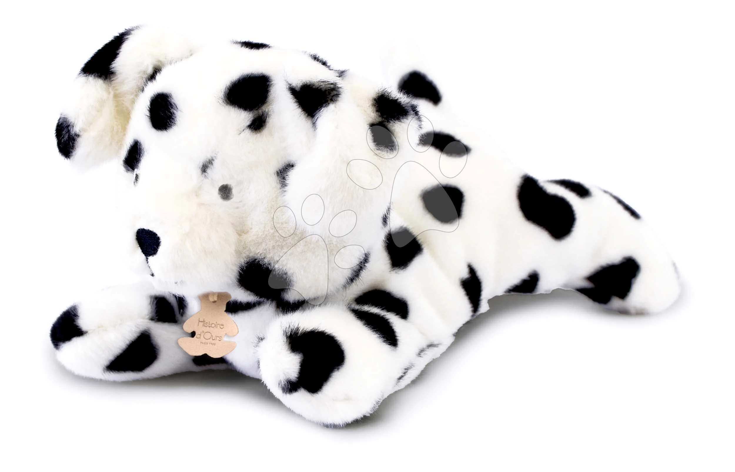 Plüss dalmata kutyus nehéz pocakkal P'tit Relax Dalmatian Histoire d’ Ours fekete-fehér 22 cm 0 hó-tól HO3321
