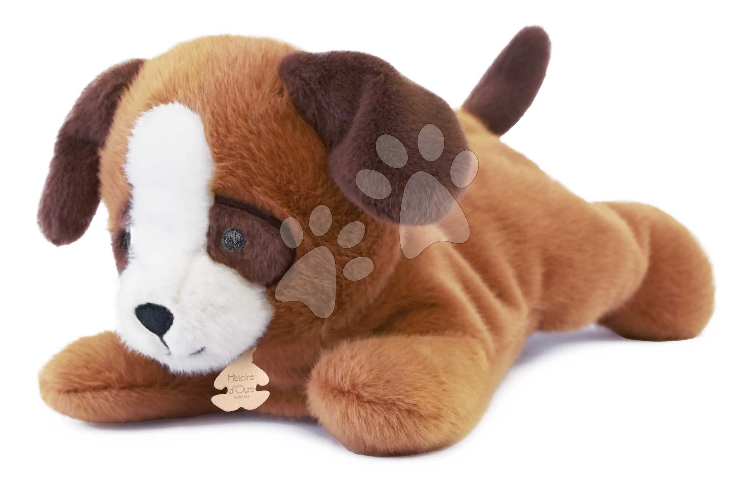 Plüss kutyus nehéz pocakkal P'tit Relax Brown Dog Histoire d’ Ours barna 30 cm 0 hó-tól HO3326