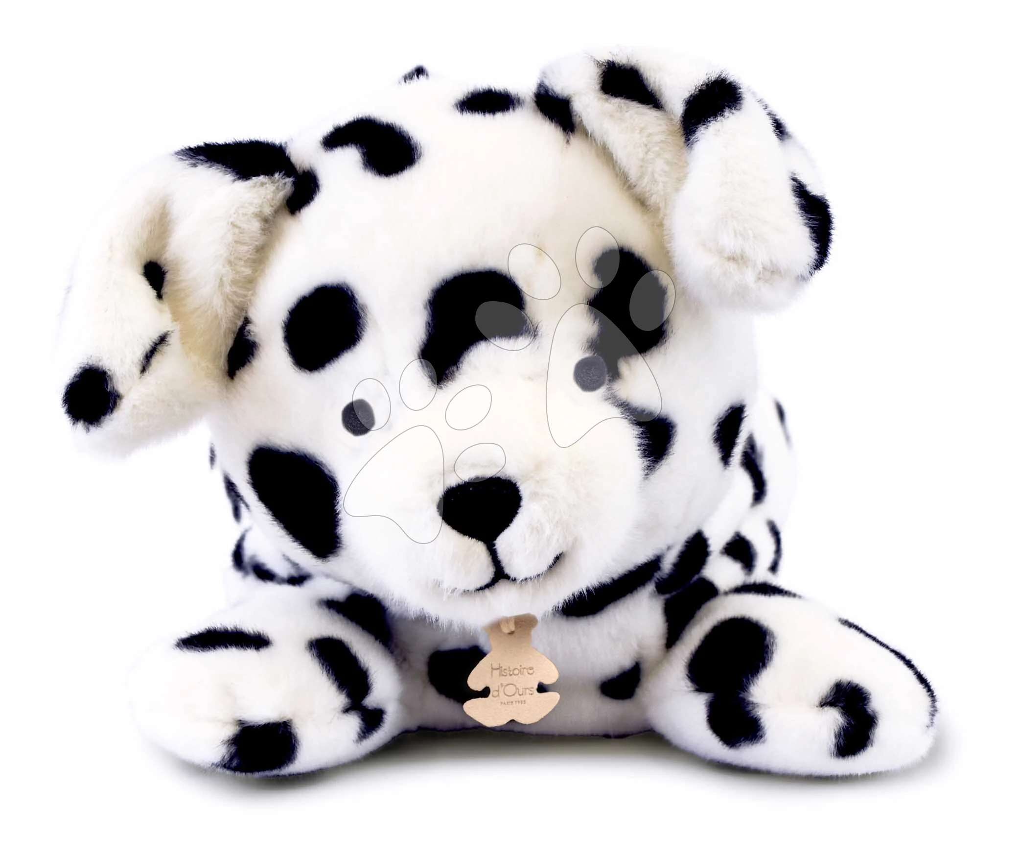 Plüss dalmata kutyus nehéz pocakkal P'tit Relax Dalmatian Histoire d’ Ours fekete-fehér 30 cm 0 hó-tól HO3327