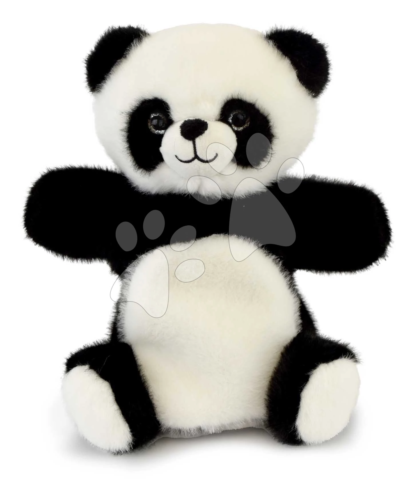 Plüss panda kesztyűbáb The Glue Pots Panda Puppet Histoire d’ Ours fekete-feher 24 cm 0 hó-tól HO3372