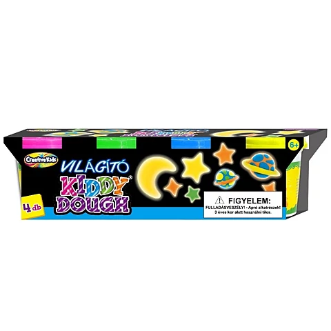 Kiddy Dough világító gyurmaszett 4db-os