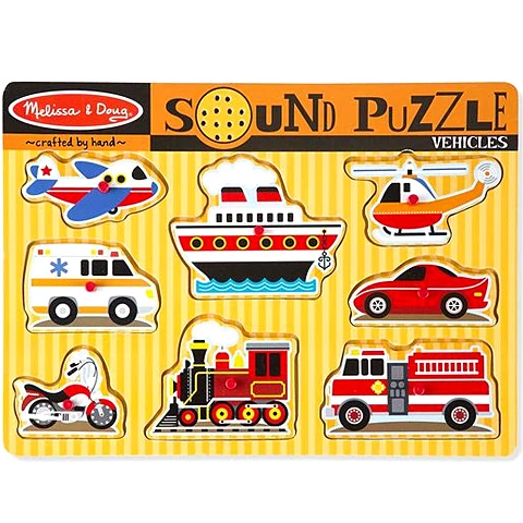 Fa hangos formapuzzle járművekkel - Melissa & Doug