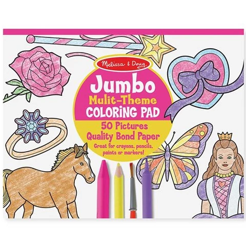 Pink Jumbo színező - Melissa & Doug
