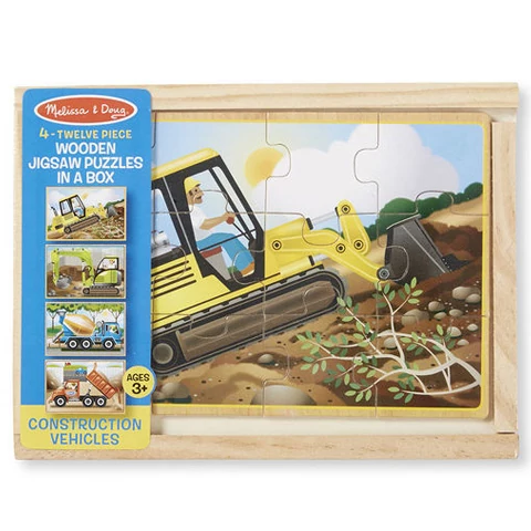 Építkezés fa puzzle dobozban - Melissa & Doug