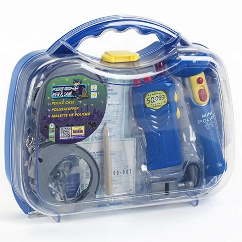 Rendőrös szett műanyag kofferban - Klein Toys