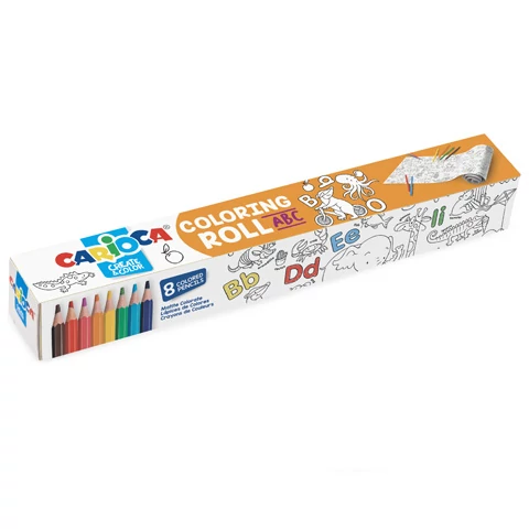 ABC színező henger 8db ceruzával - Carioca