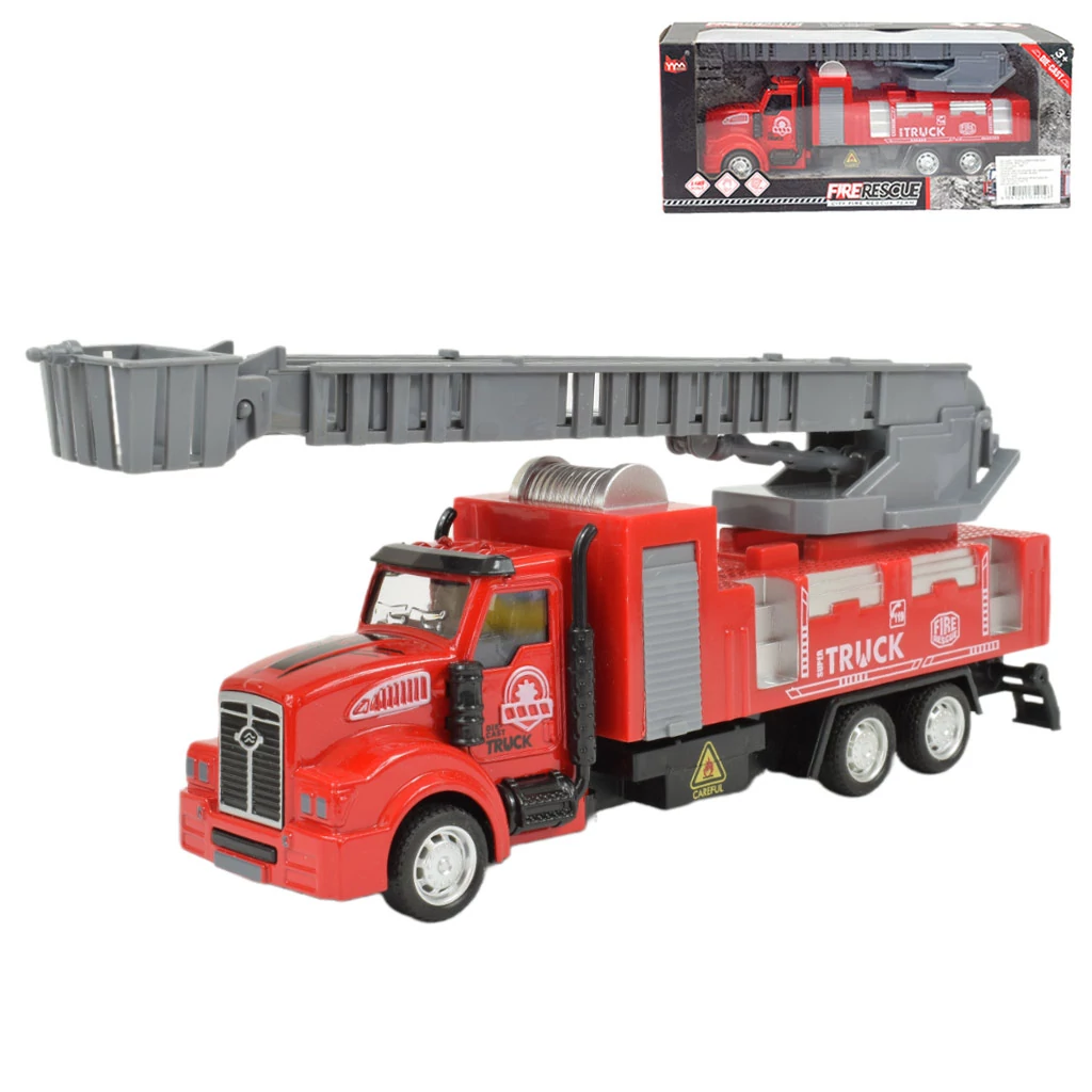 Fire Rescue: Lendkerekes tűzoltósági létrás kamion 22cm