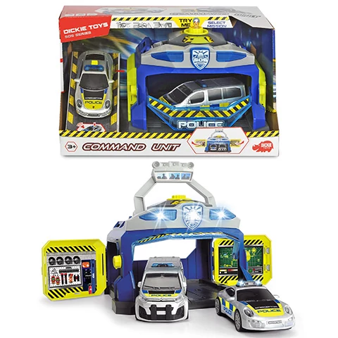 Nemzetközi rendőrségi prancsnokság fénnyel és hanggal - Dickie Toys