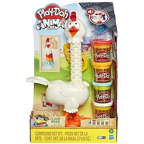 Play-Doh: Cluck-a-Dee Színes nyakú csirke gyurmaszett - Hasbro